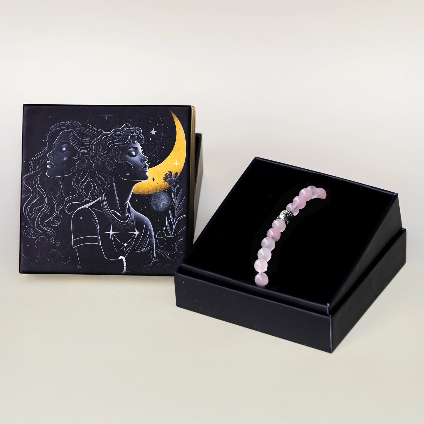 Rose Quartz Bracelet with Buddha