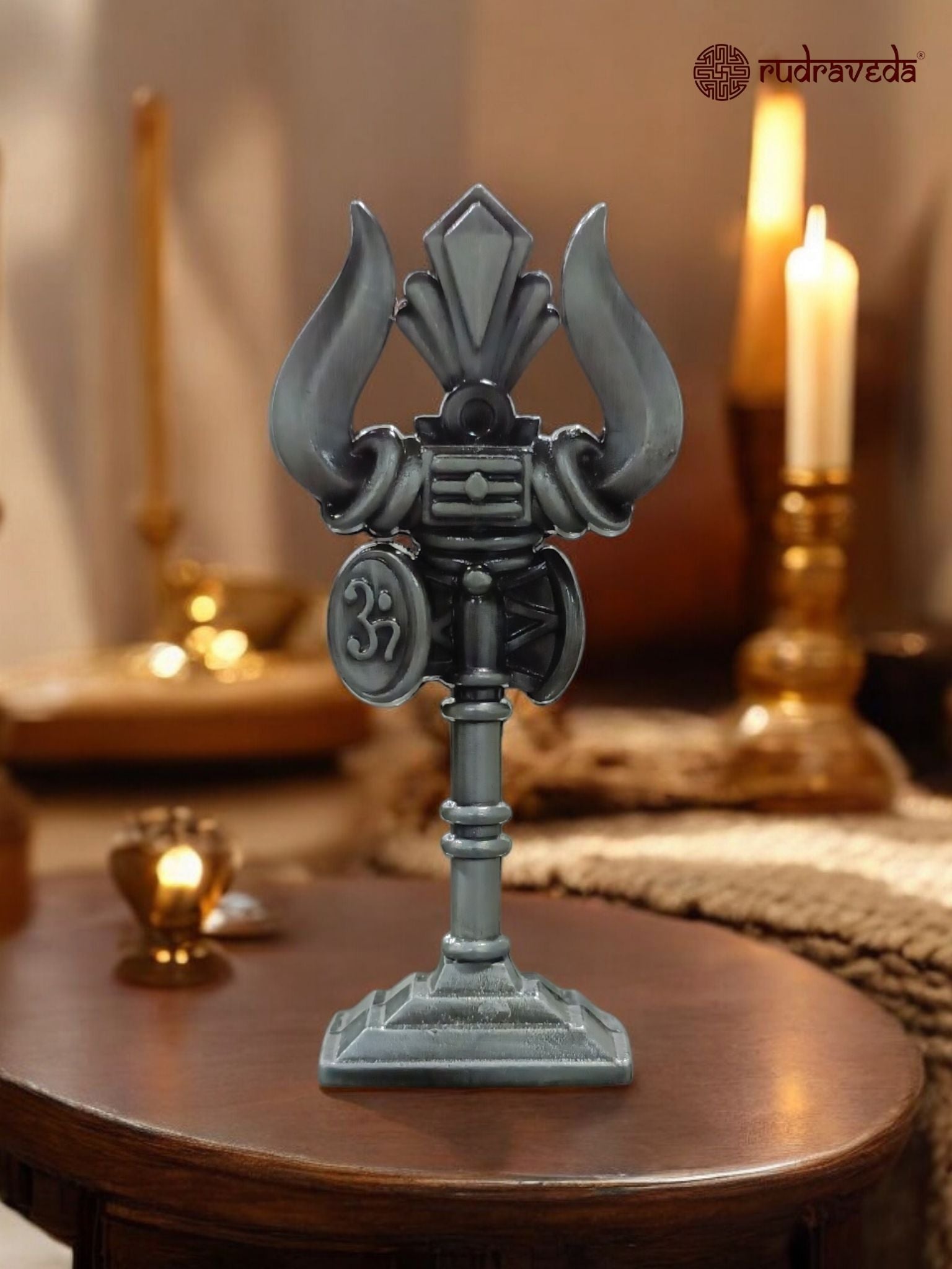 Trishul with Damru & Om Symbol