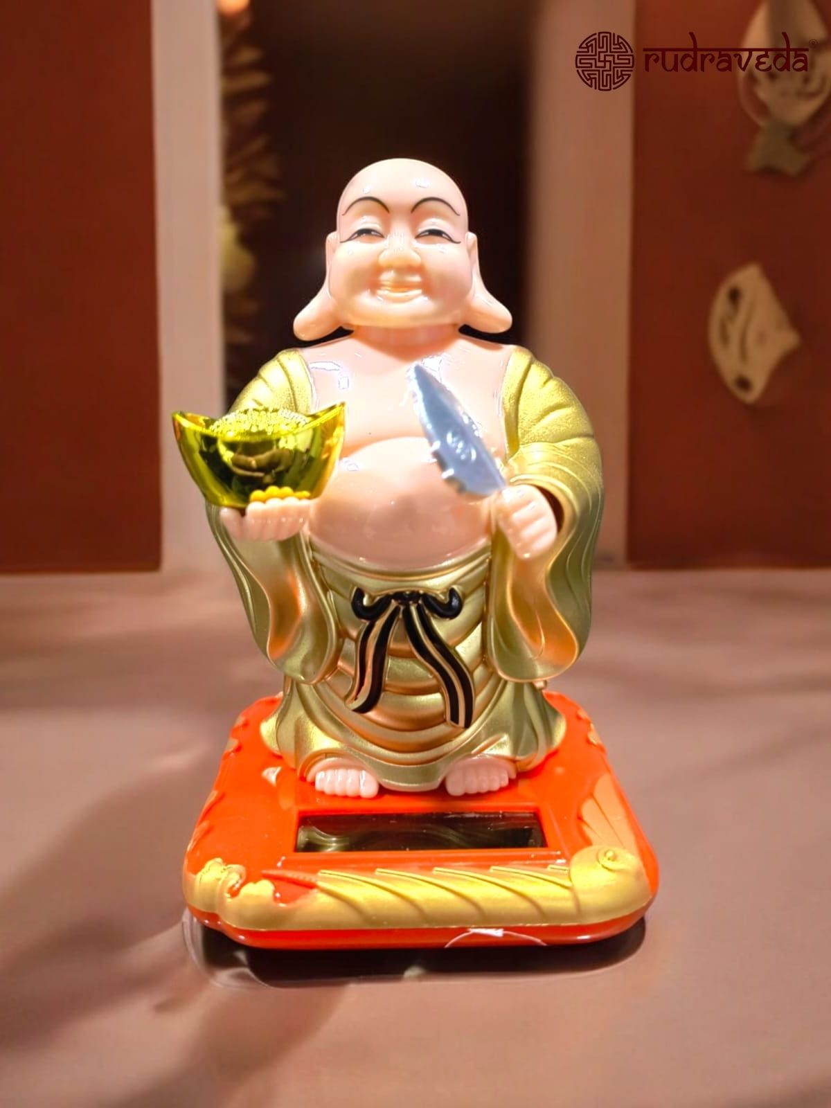 Feng Shui Laughing Buddha with Moving Head