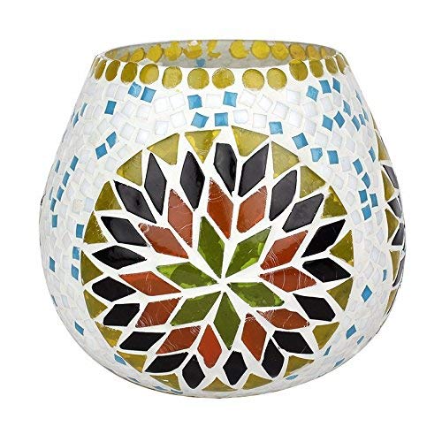 Mosaic Glass Votive Tea Light Candle Holder Dfms139-1