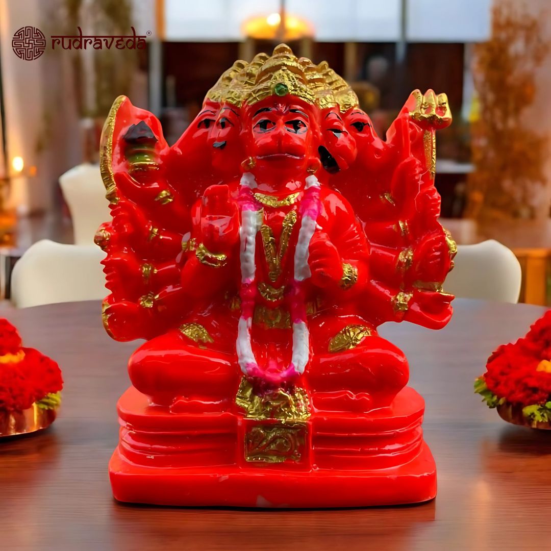 Panchmukhi Hanuman Idol for car dashboard, office table, study desk