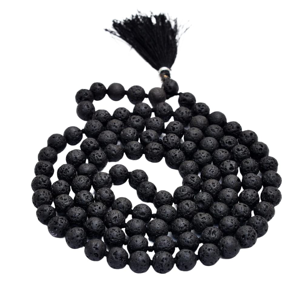 Lava Mala With Certificate 6mm Beads Japa Mala