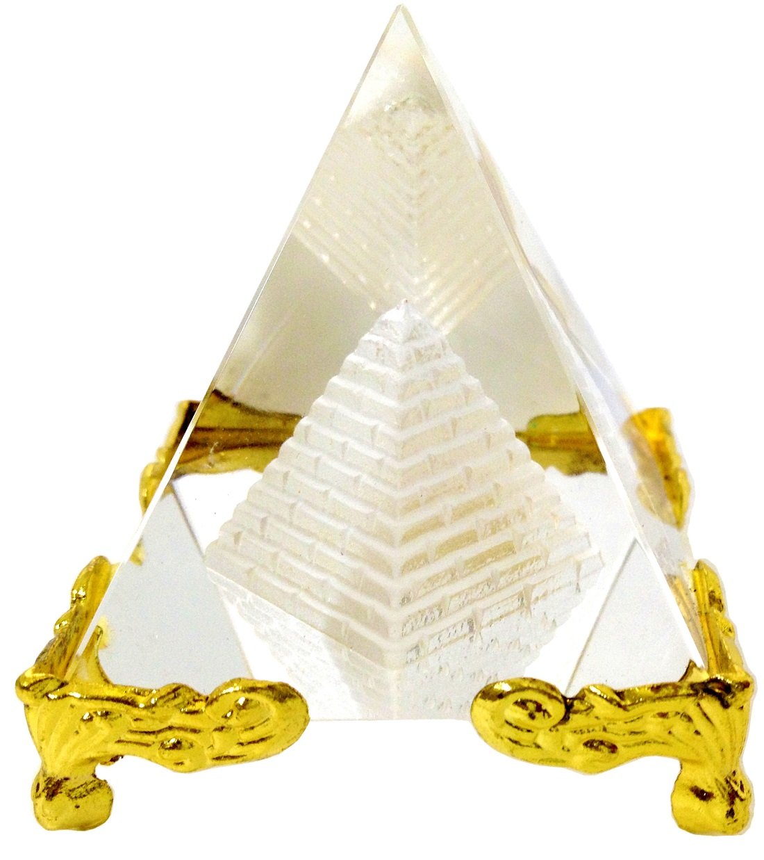 Vastu / Feng Shui Crystal Pyramid For Positive Energy And Vastu Correction.Good Luck & Prosperity