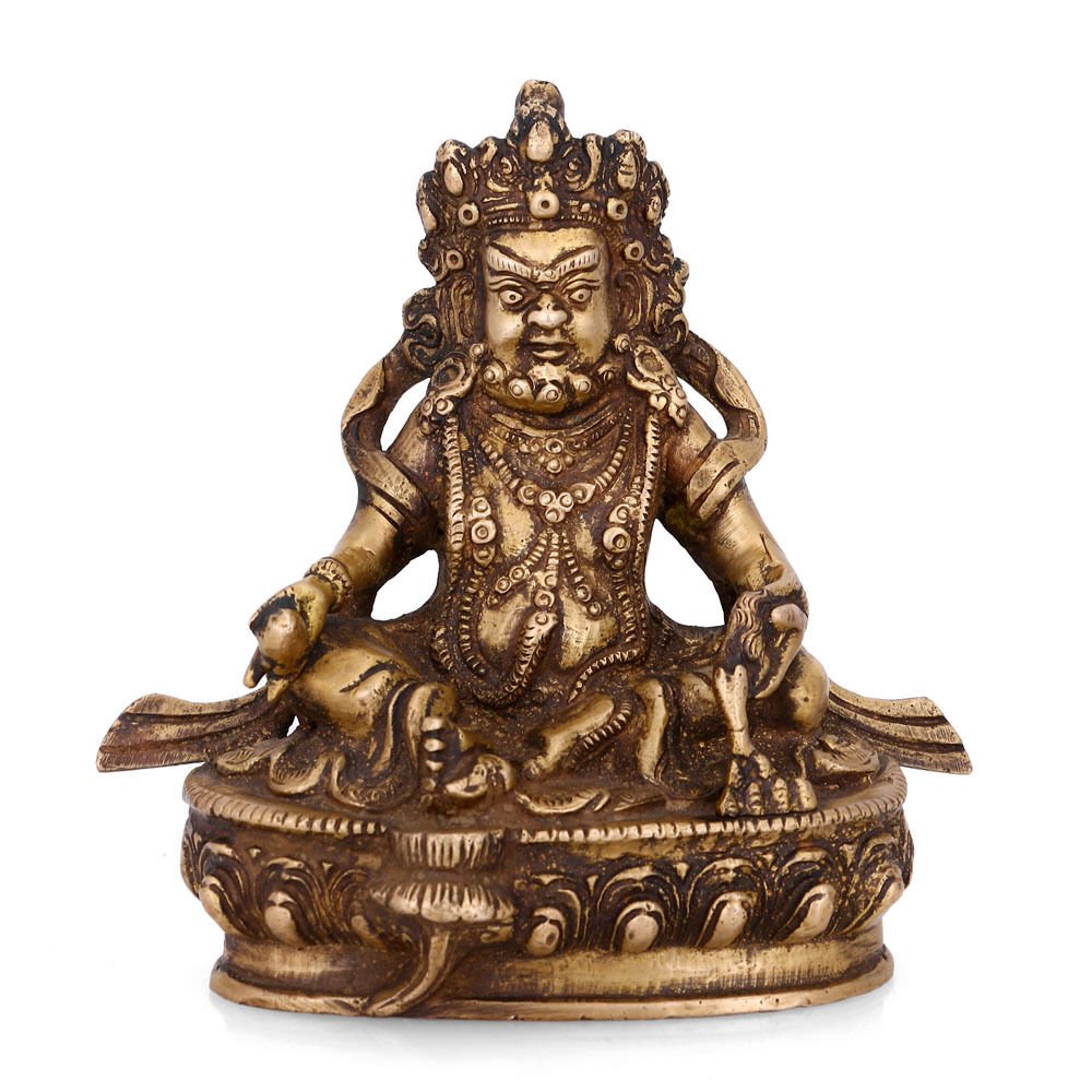 Tibetans Antique Vajrapani Kuber Brass Statue Kubs104