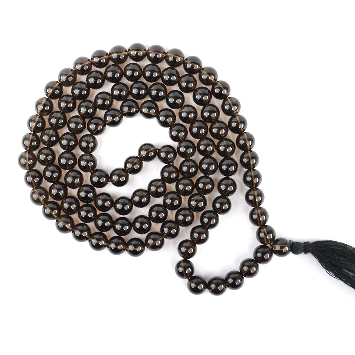 Natural Smoky Quartz Beads Mala