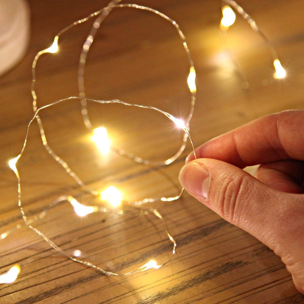 Decorative Battery Operated 30 Led Silver String Lights Lt102