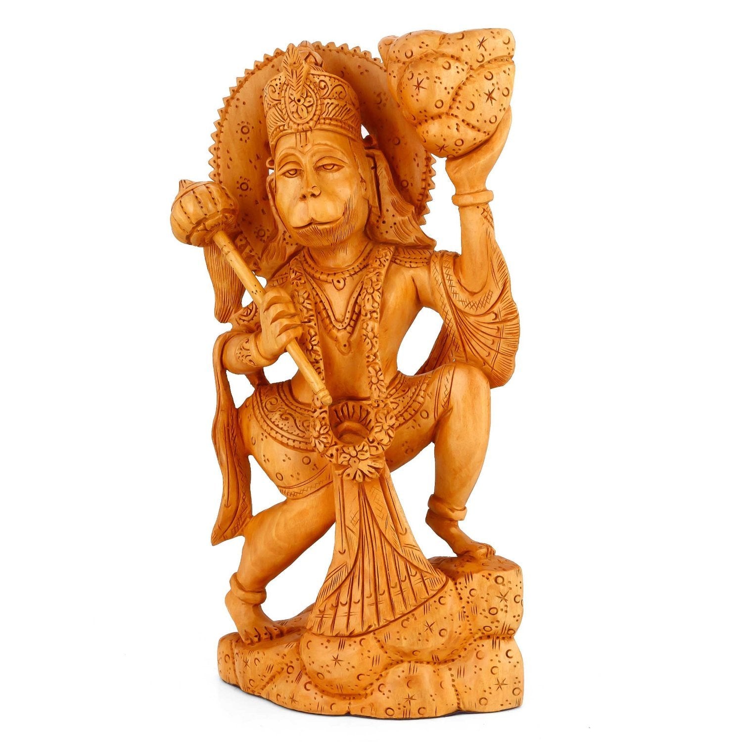 Wooden Hanuman Idol Home Worship Statue Hws109