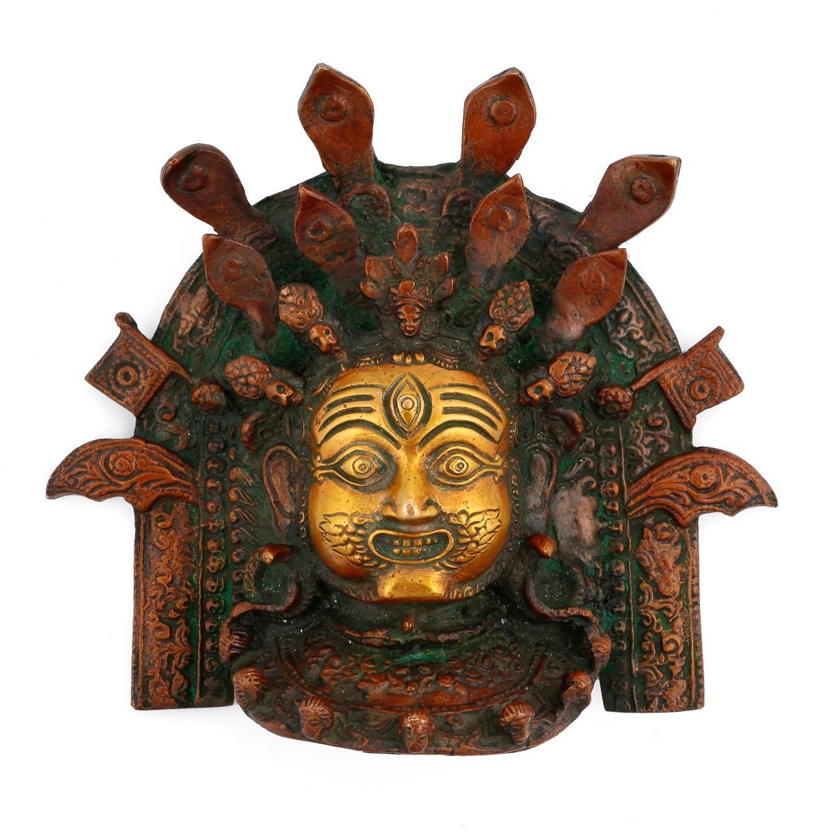 Mahakala Nazar Battu Religious Brass Wall Hanging Mbw104