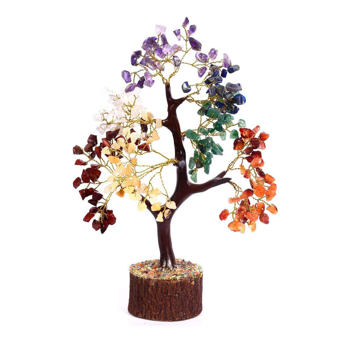 7 (Seven) Chakra Natural Healing Reiki Crystal tree for Good Luck, Wealth