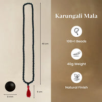 Karungali Mala with 108+1 Ebony Wood Beads