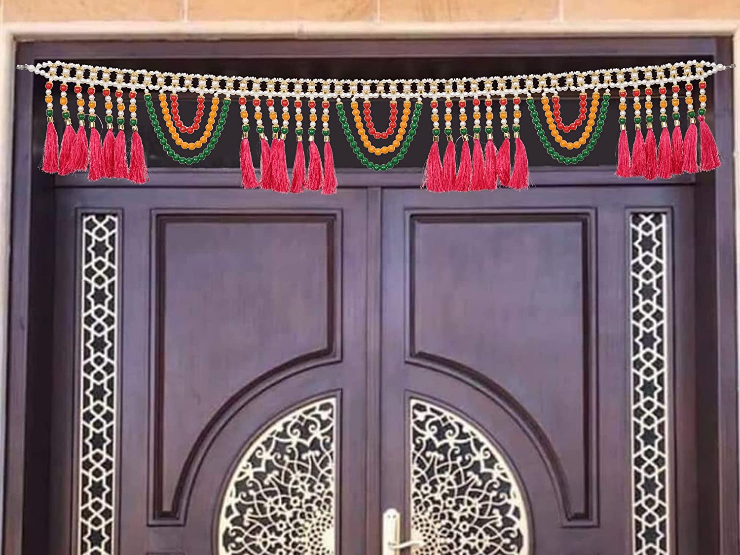 Colorful Beads Design Bandarwal For Wall Door Decor Toran135