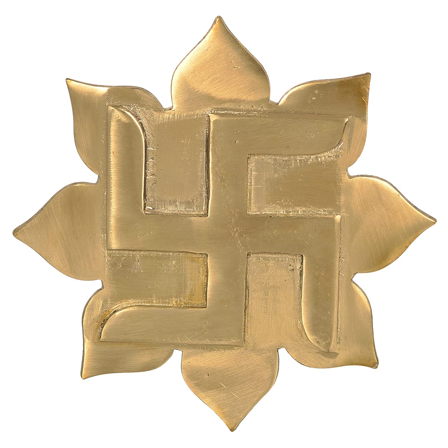 Vastu Remedies BRASS Padma Plate (Lotus Flower Plate) with Swastik