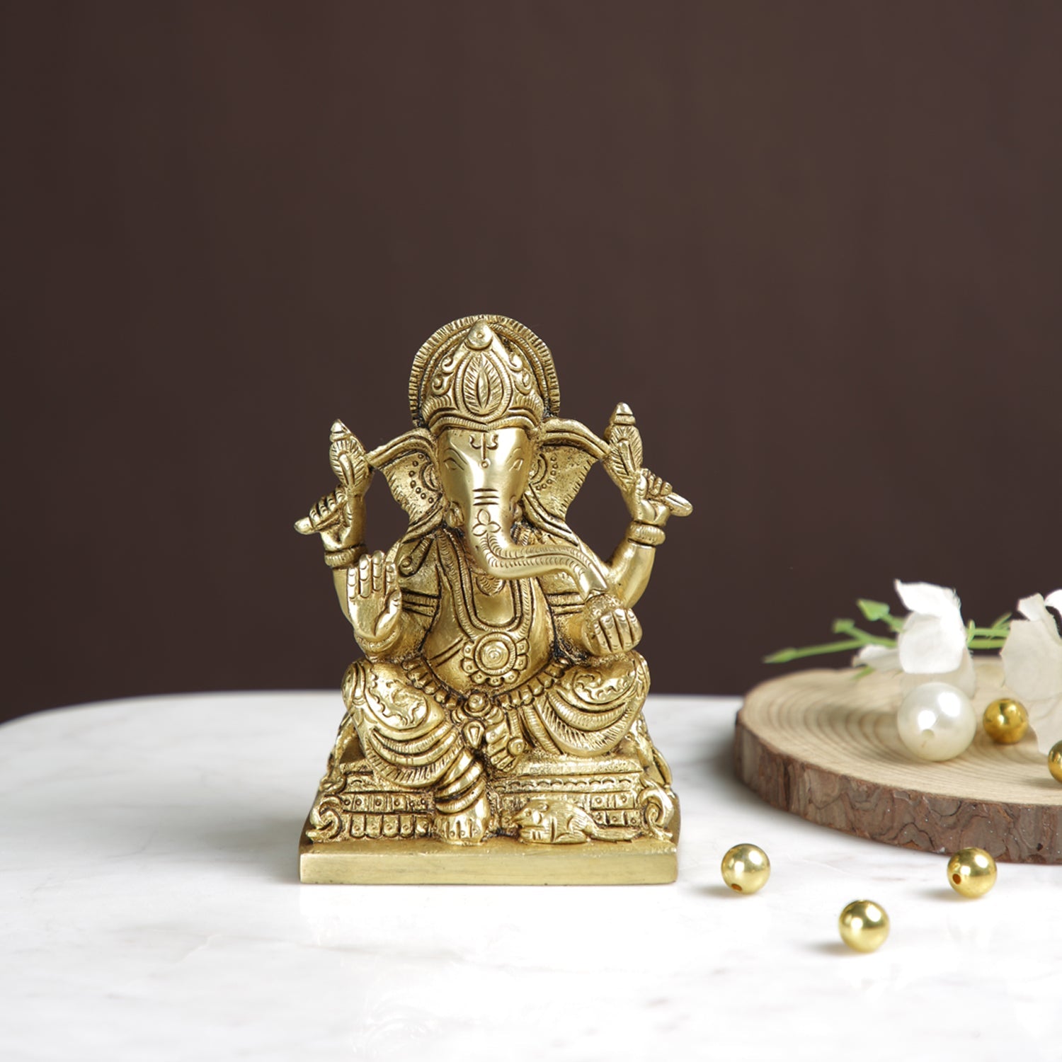 Lord Ganesha Brass Idol GBS251