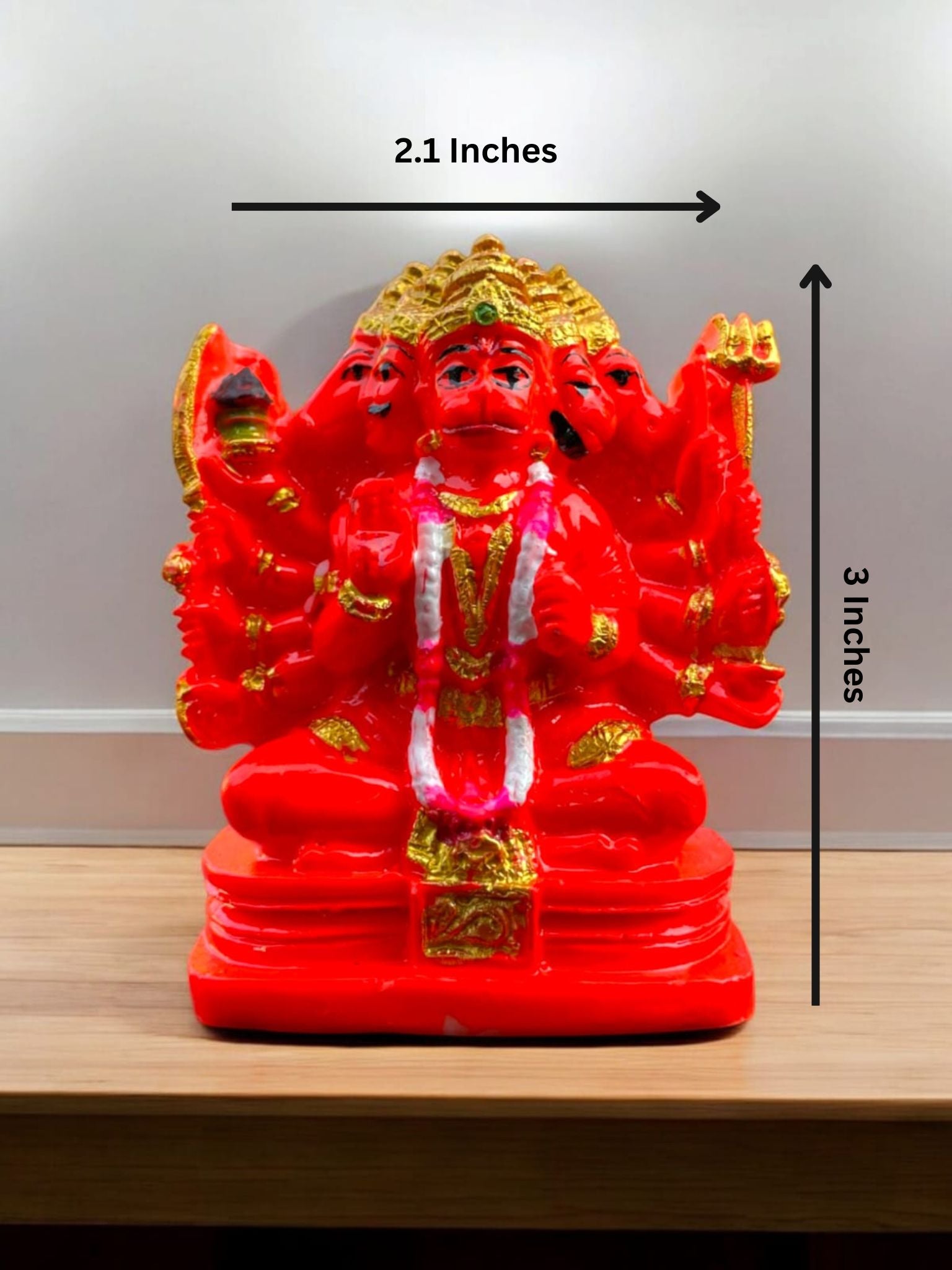 Panchmukhi Hanuman Idol for car dashboard, office table, study desk