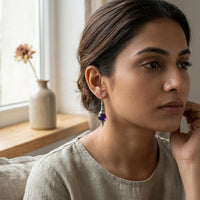 Velvet Amethyst Earrings-ER01