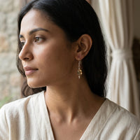 Honey drops Citrine Earrings_CRE10