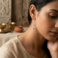 Starlight Clear Quartz Earrings -_QE04