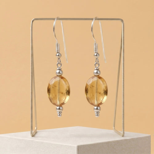 Honey drops Citrine Earrings_CRE10