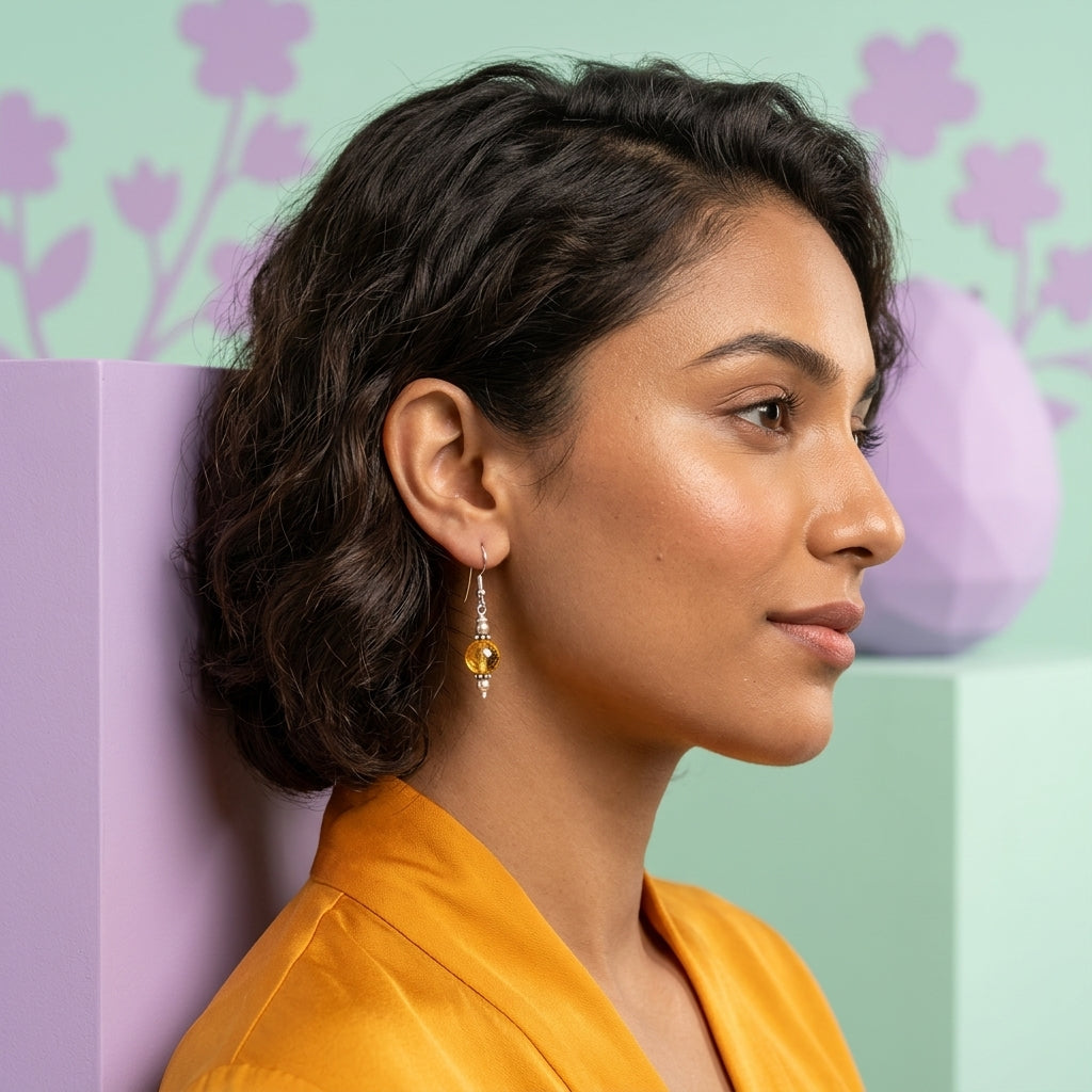 Helia Citrine Earrings_CRE09