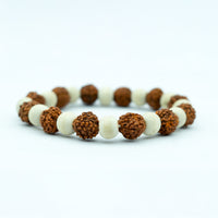 5 Mukhi Rudraksha Tulsi Bracelet