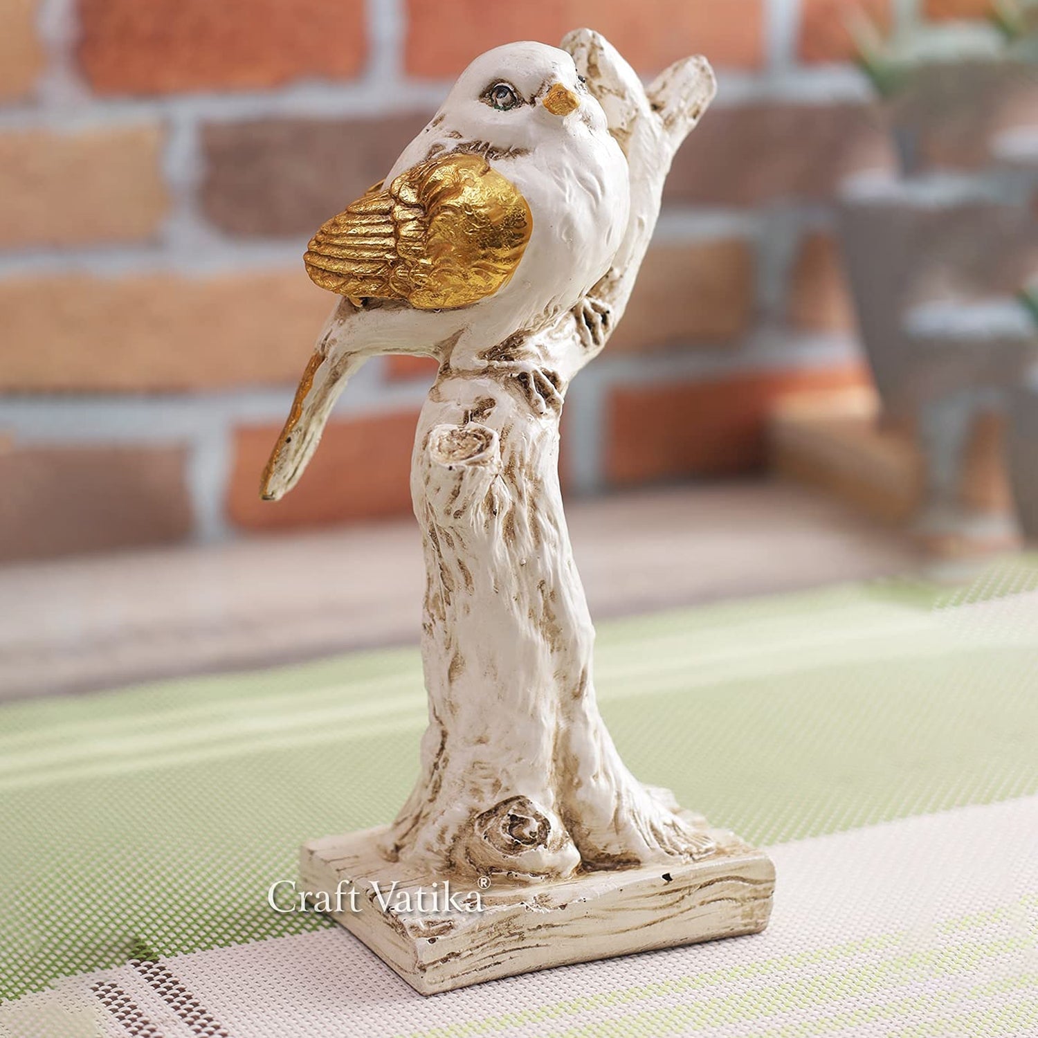 Resin Sparrow Decorative Bird Showpiece Figurine Dfmas315