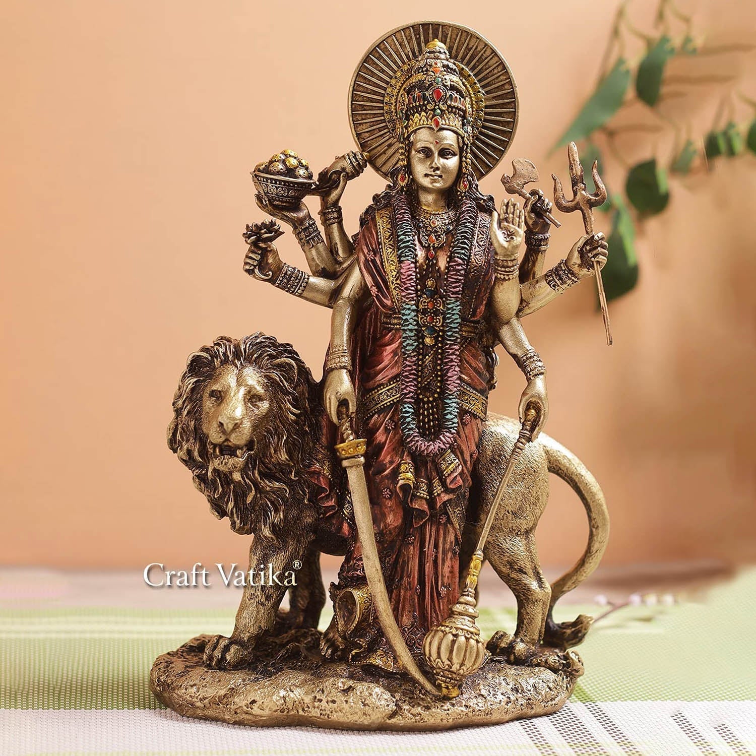 Resin Goddess Durga Maa Idol For Navratri Puja Dmas106