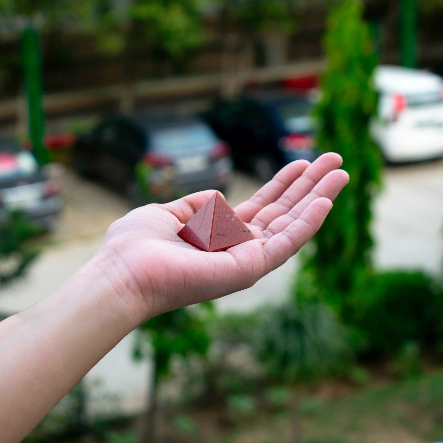 Red Jasper Pyramid