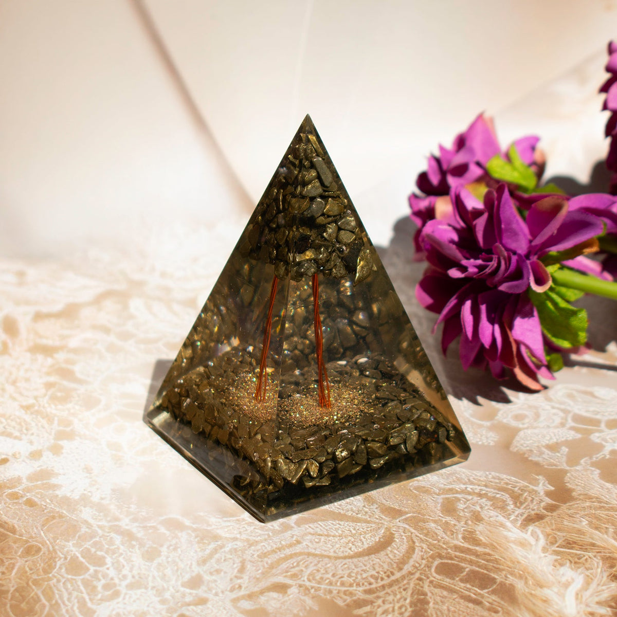 Pyrite Money Magnet Pyramid