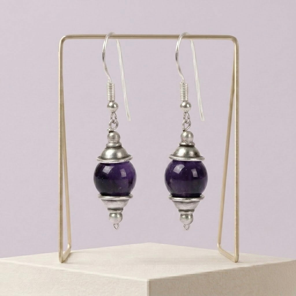 Velvet Amethyst Earrings-ER01