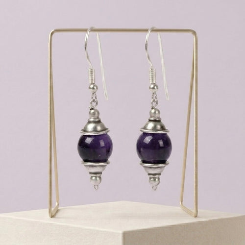 Velvet Amethyst Earrings-ER01