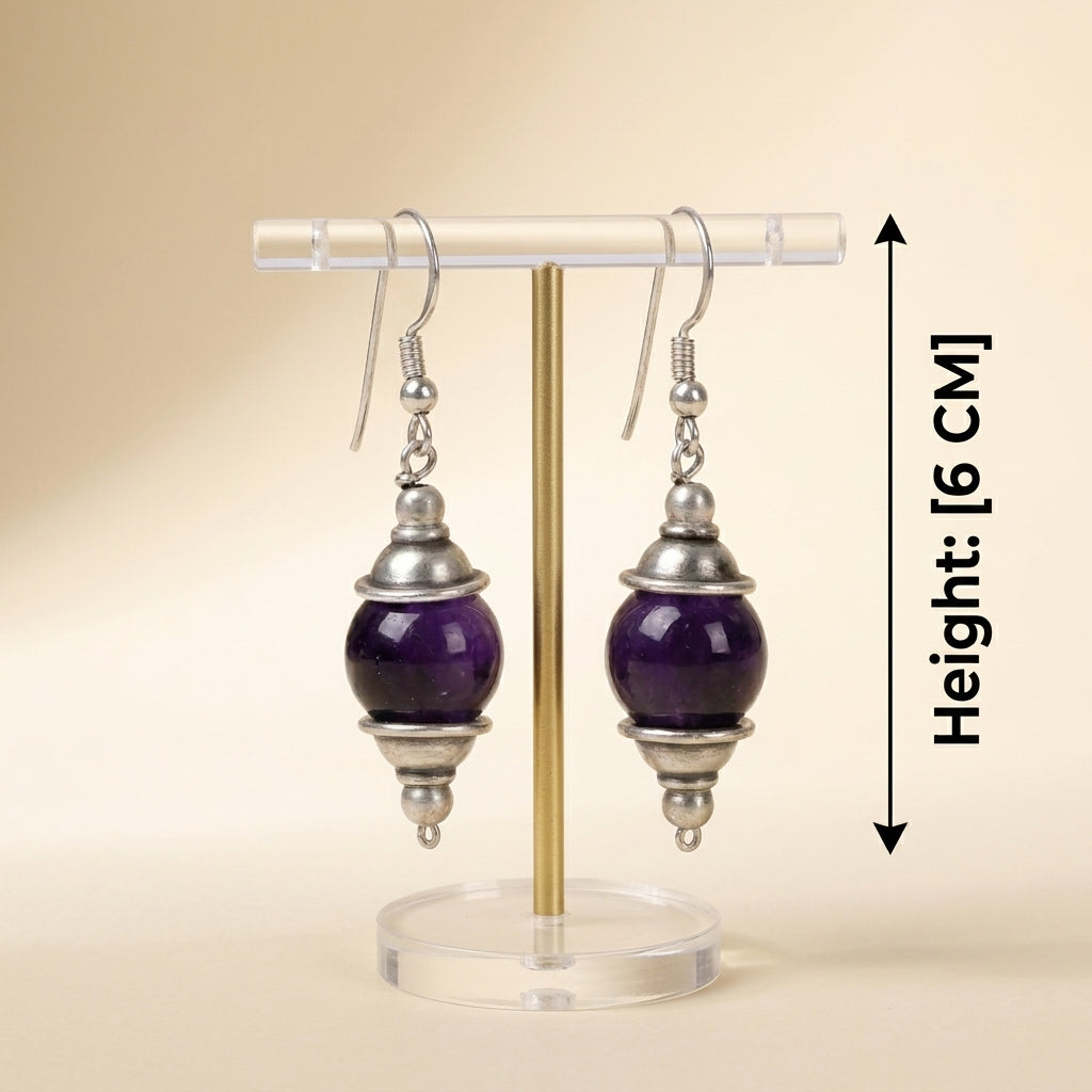Velvet Amethyst Earrings-ER01