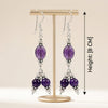 Grape glow Amethyst Earrings_ ER03