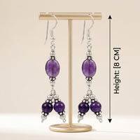 Grape glow Amethyst Earrings_ ER03