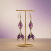 Grape glow Amethyst Earrings_ ER03