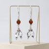 Rudra Crystal Rudraksh & Clear Quartz Earring_ER04