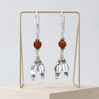 Rudra Crystal Rudraksh & Clear Quartz Earring_ER04