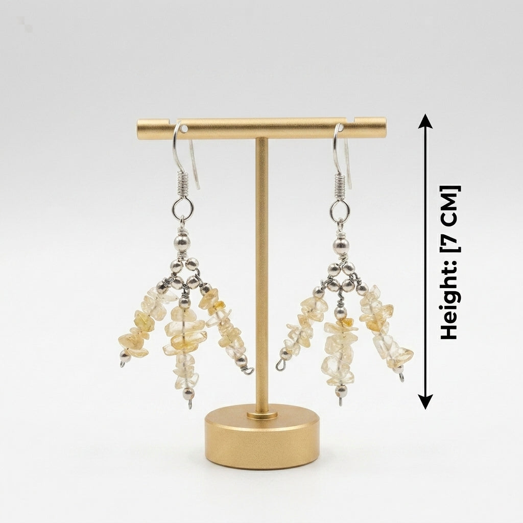 Elara Citrine Chips Earrings_ER42