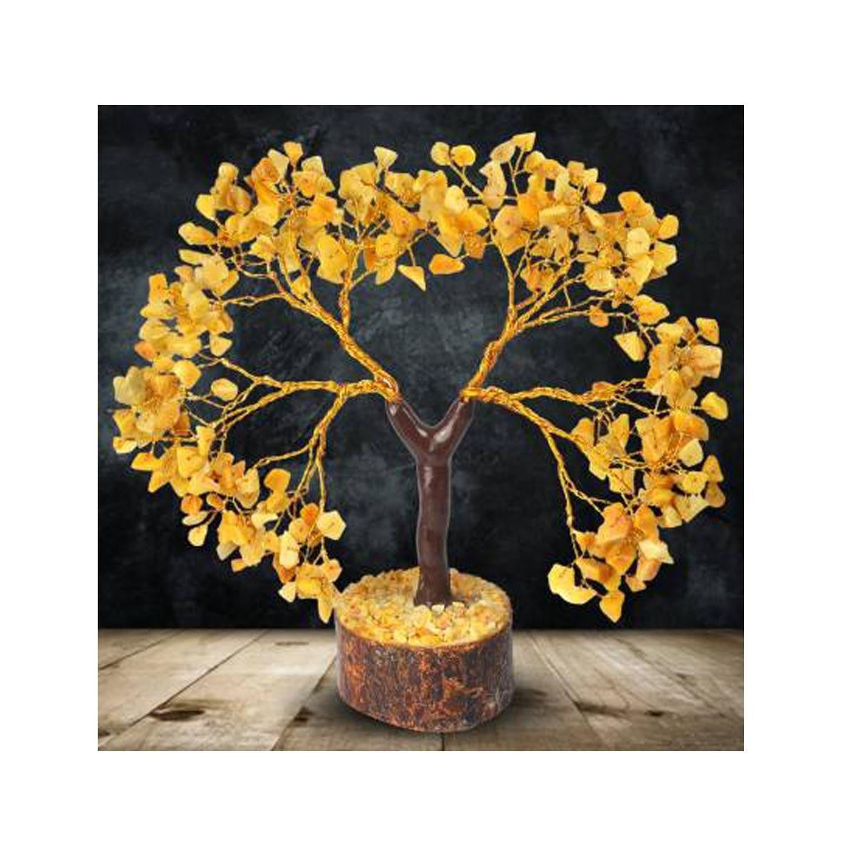 Natural Crystal Golden Quartz Tree