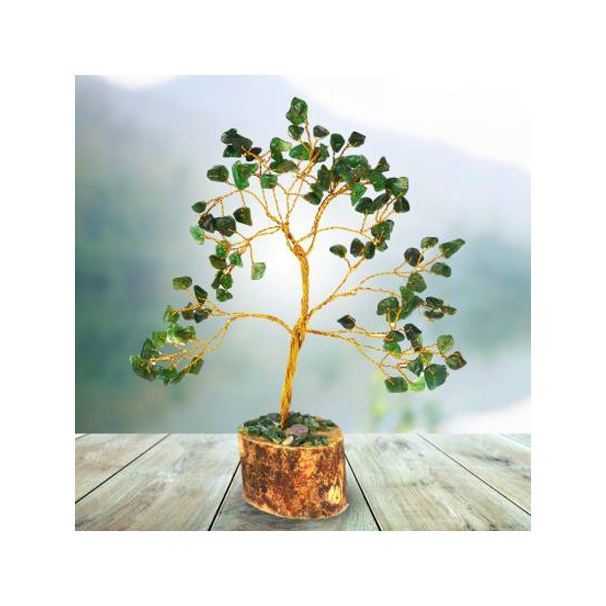 Natural Crystal Green Jade Tree