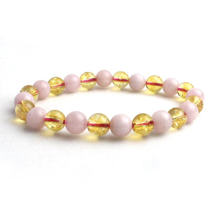 Citrine Rose Quartz Bracelet