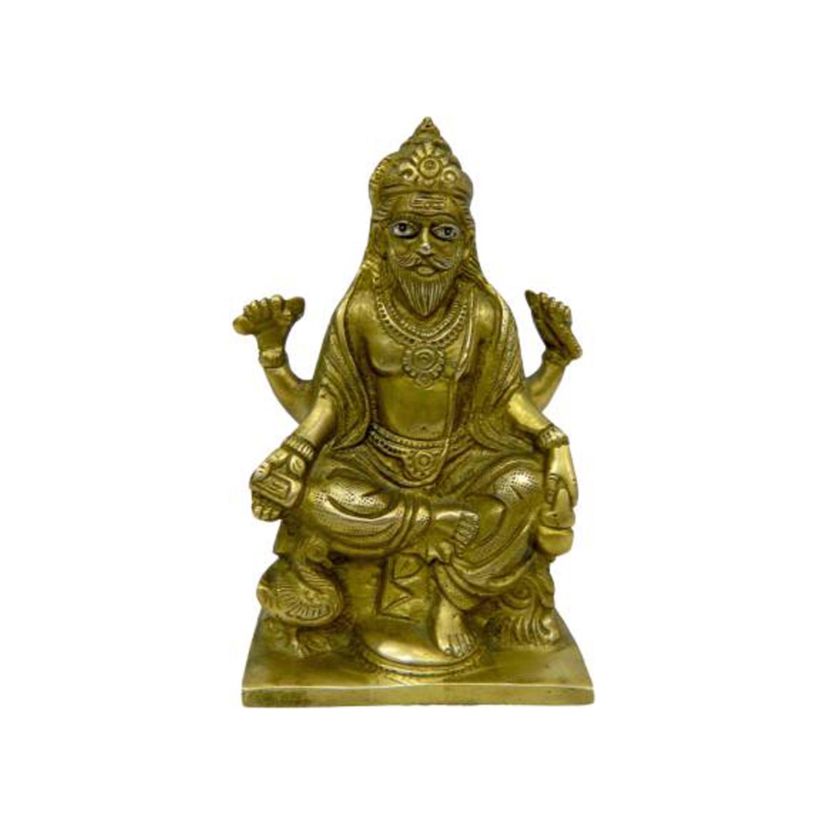 Brass Lord Vishwakarma Statue Idol