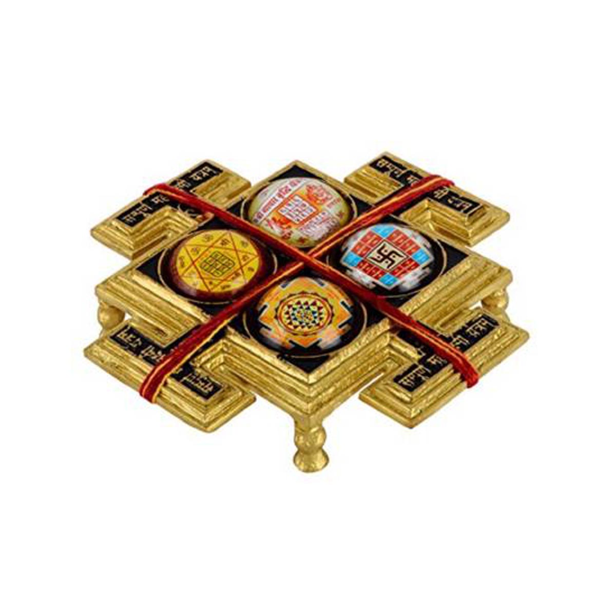 Sampurna Maha Lakshmi Yantra Chowki In Brass