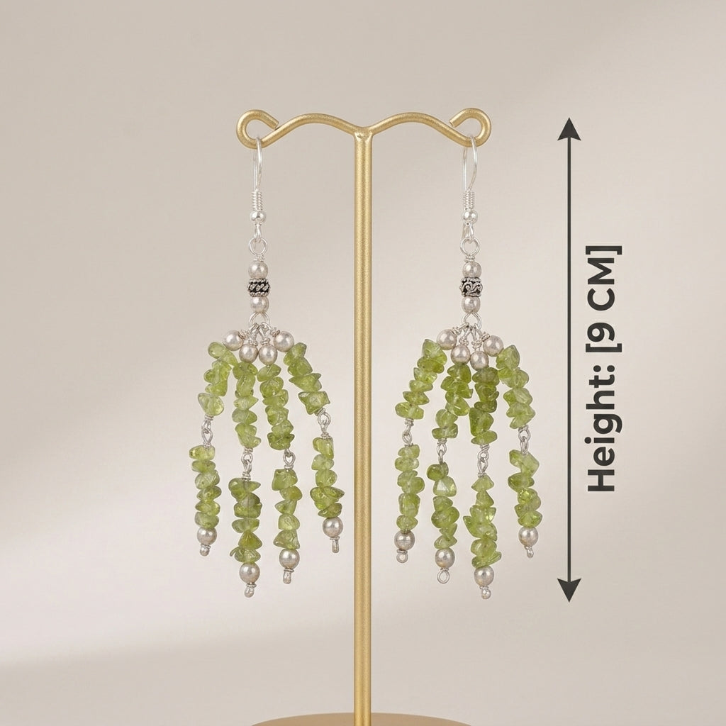 Limea Peridot Chips Earrings_PE10
