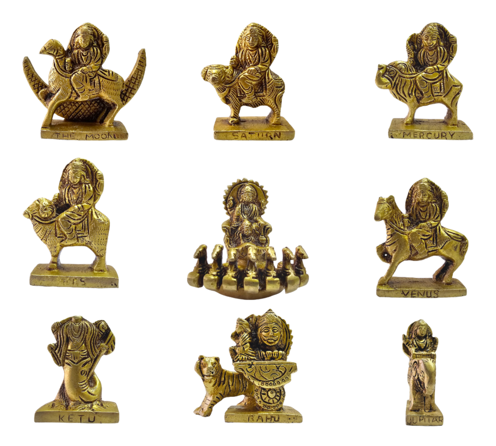 Navagraha Brass Idols Set