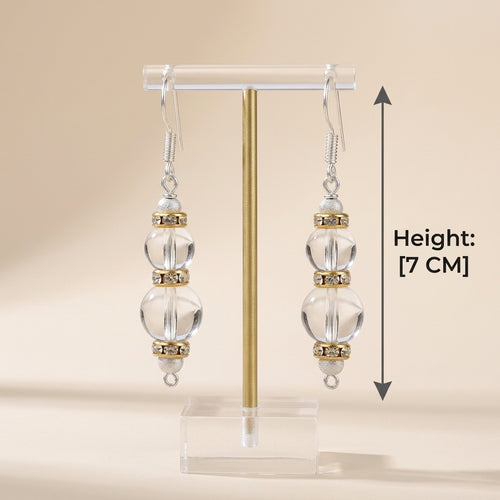 Glasstone Clear Quartz Earrings_QE02