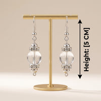 Starlight Clear Quartz Earrings -_QE04