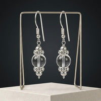 Starlight Clear Quartz Earrings -_QE04
