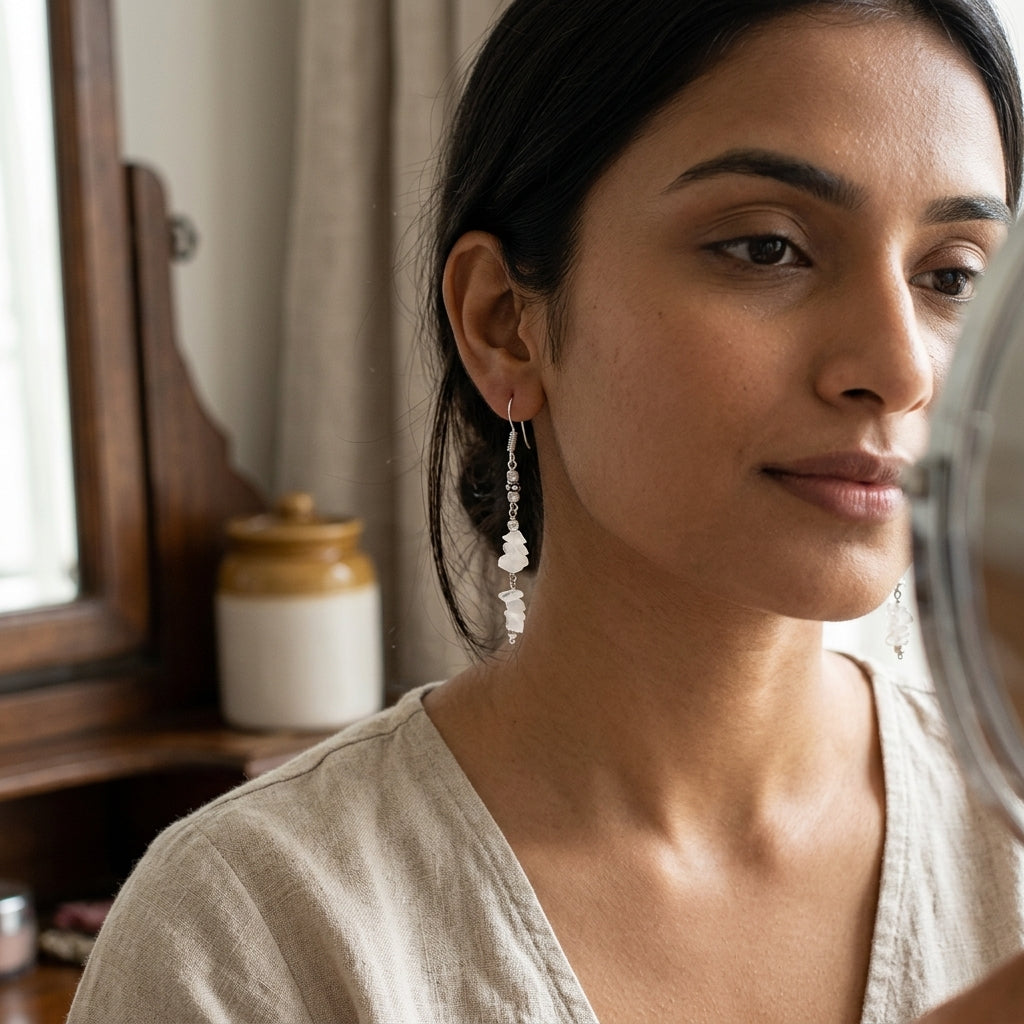 Noor drops Moonstone Earrings_ME02