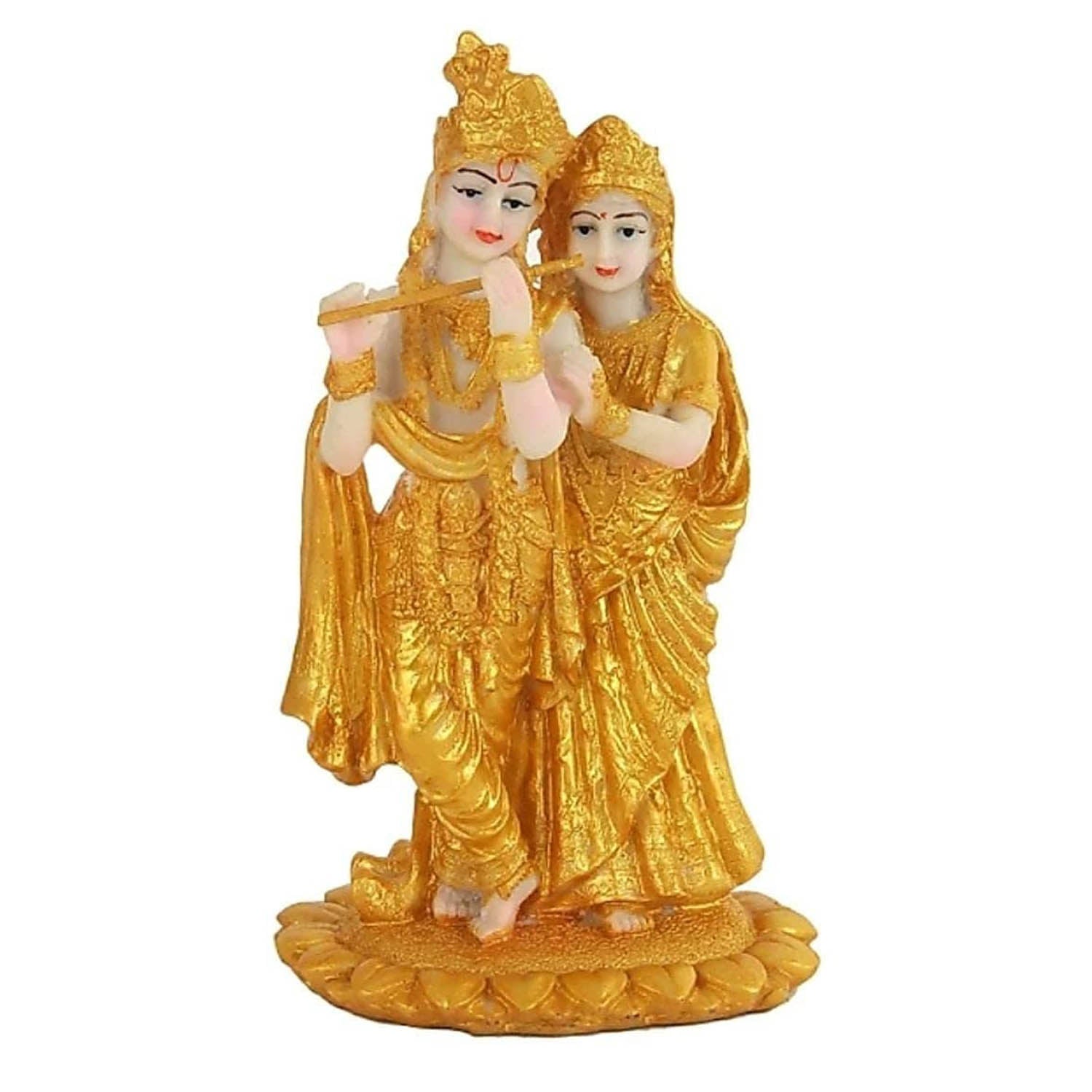 Radha Krishna Decorative Resin Idol For Gift & Decor Rkmas123