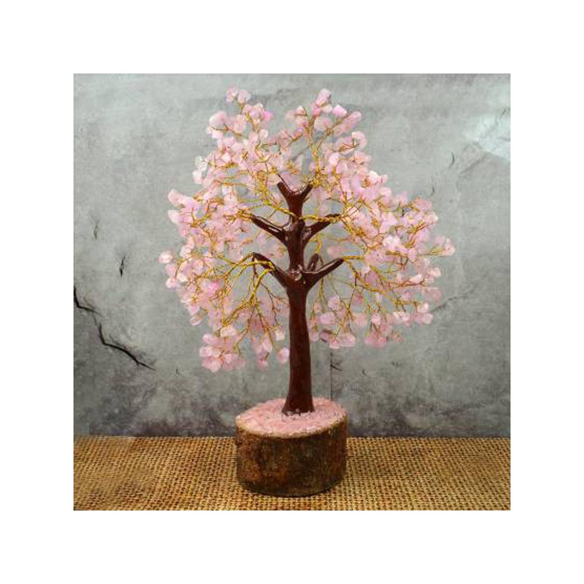 Natural Crystal Rose Quart Tree